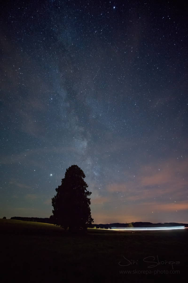 Mléčná dráha u Strměch, Pelhřimovsko, Vysočina