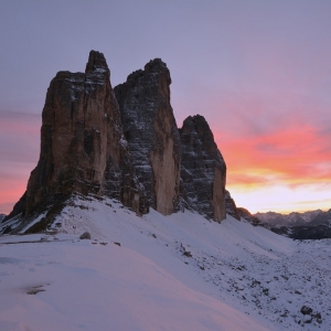 Tre Cime di Lavaredo, Dolomity, Itálie